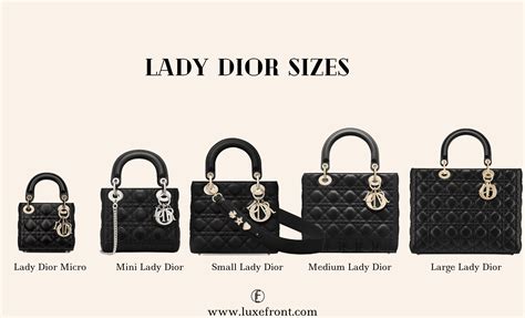 dior lady size|Lady Dior small size.